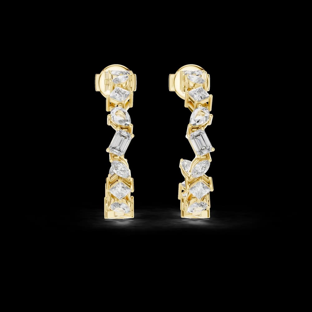 Ornate Cage Lab Grown Diamond Earrings - Image 1 Ornate Cage Lab Grown Diamond Earrings, view 1 of 4