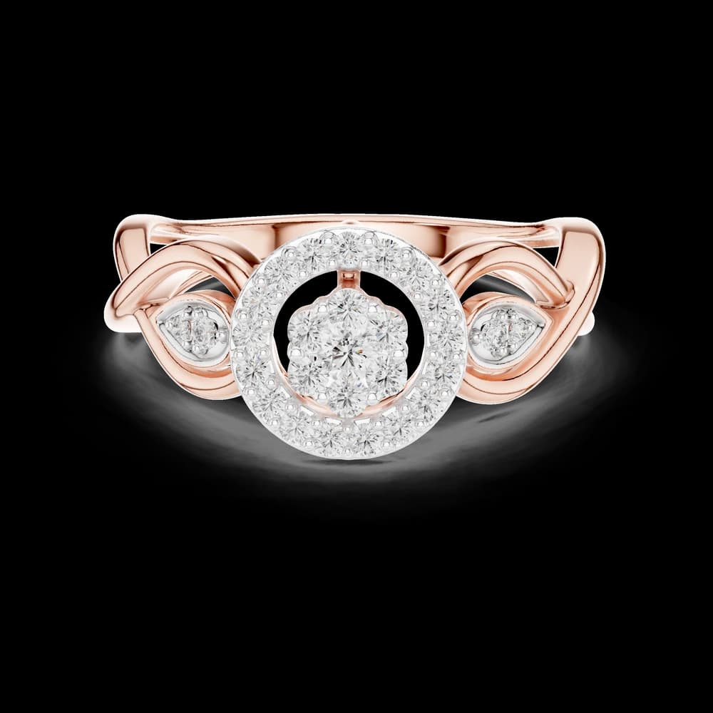 Floral Halo Cluster Lab Grown Diamond Ring - Image 1 Floral Halo Cluster Lab Grown Diamond Ring, view 1 of 6