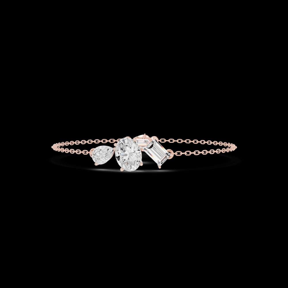 Oval Pear 3.25 Carat Lab Grown Diamond Bracelet - Image 1 Oval Pear 3.25 Carat Lab Grown Diamond Bracelet, view 1 of 6