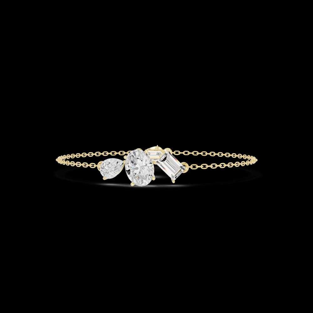 Oval Pear 3.25 Carat Lab Grown Diamond Bracelet - Image 3 Oval Pear 3.25 Carat Lab Grown Diamond Bracelet, view 3 of 6