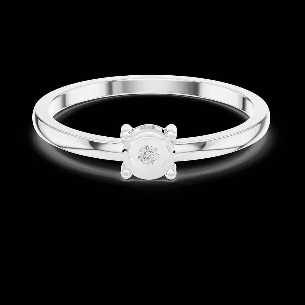 Pave Cascade Lab Grown Diamond Ring - Image 2 Pave Cascade Lab Grown Diamond Ring, view 2 of 6