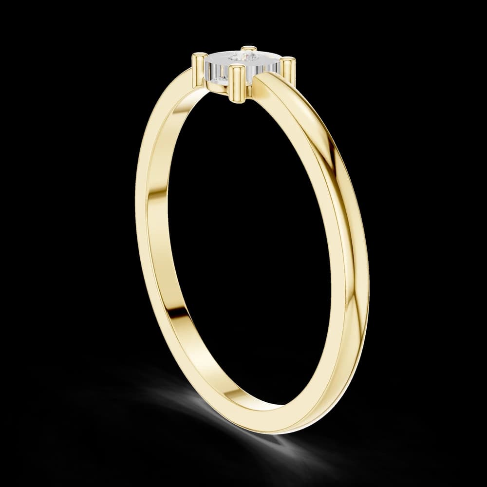 Pave Cascade Lab Grown Diamond Ring - Image 4 Pave Cascade Lab Grown Diamond Ring, view 4 of 6