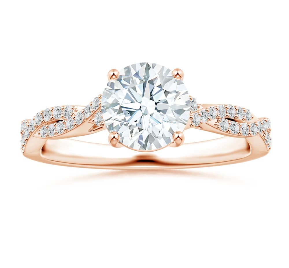 Pave Rope Lab Grown Diamond Ring - Image 1 Pave Rope Lab Grown Diamond Ring, view 1 of 4