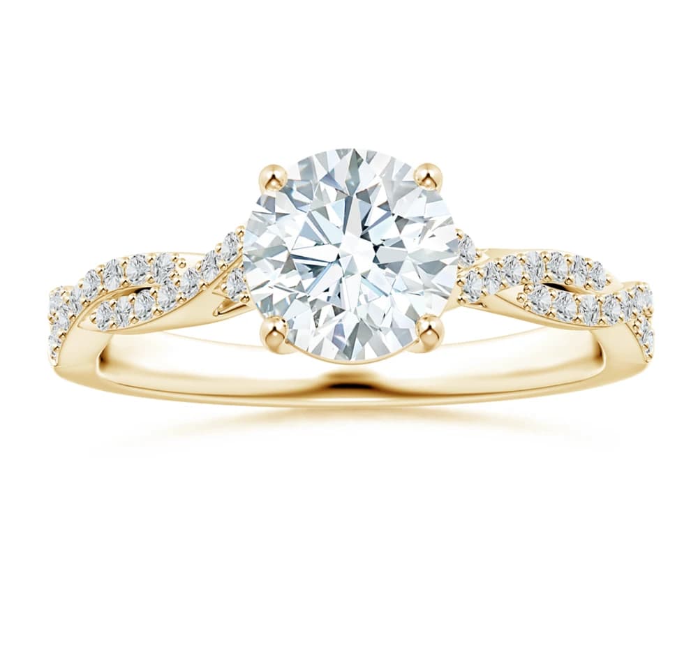Pave Rope Lab Grown Diamond Ring - Image 4 Pave Rope Lab Grown Diamond Ring, view 4 of 4