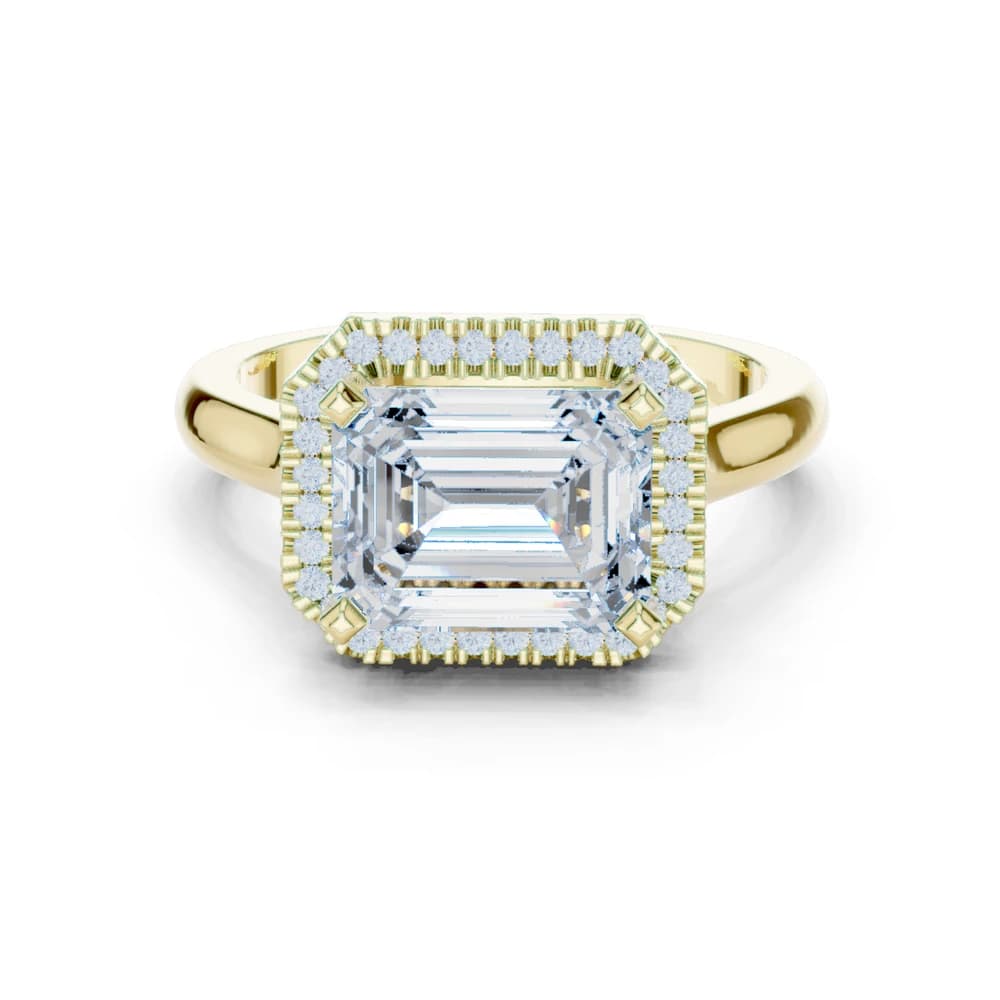Peak Frost Lab Grown Diamond Cluster Band Ring - Image 3 Peak Frost Lab Grown Diamond Cluster Band Ring, view 3 of 9