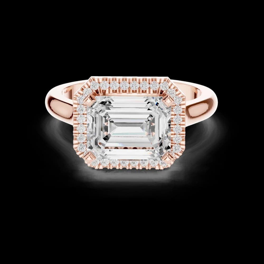 Peak Frost Lab Grown Diamond Cluster Band Ring - Image 4 Peak Frost Lab Grown Diamond Cluster Band Ring, view 4 of 9