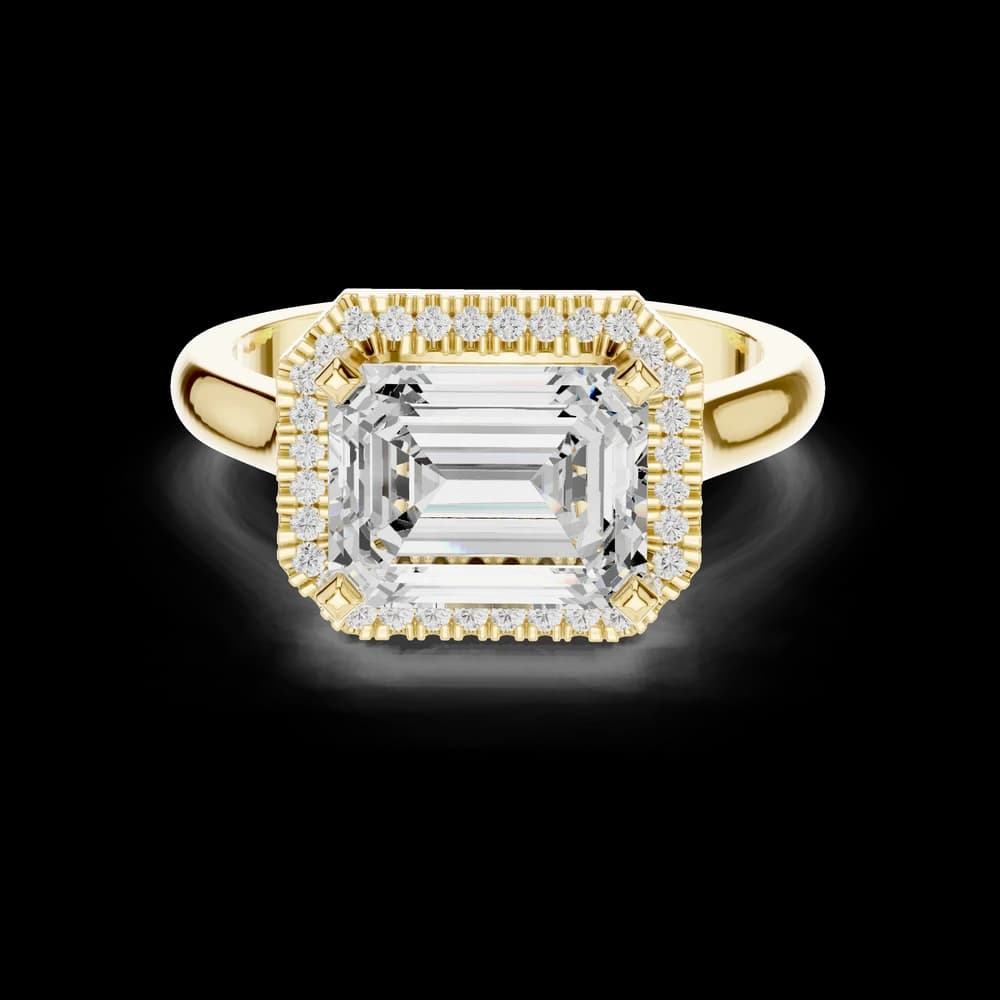 Peak Frost Lab Grown Diamond Cluster Band Ring - Image 6 Peak Frost Lab Grown Diamond Cluster Band Ring, view 6 of 9