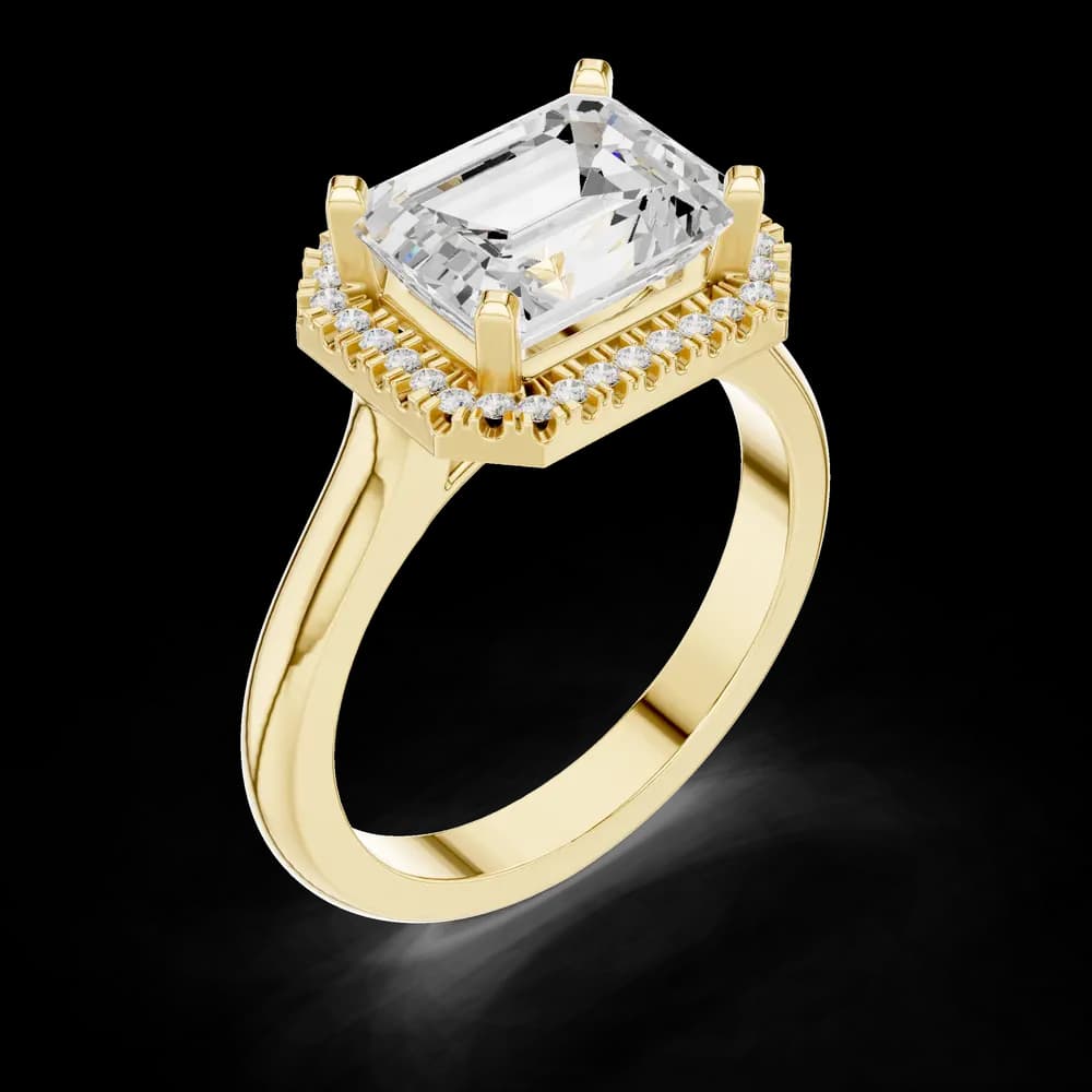 Peak Frost Lab Grown Diamond Cluster Band Ring - Image 8 Peak Frost Lab Grown Diamond Cluster Band Ring, view 8 of 9
