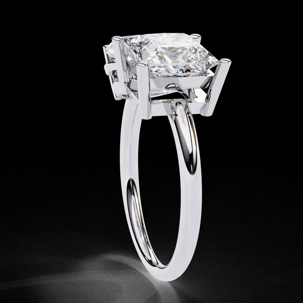 Pear-Princess Lab Grown Diamond Duet Ring - Image 3 Pear-Princess Lab Grown Diamond Duet Ring, view 3 of 3
