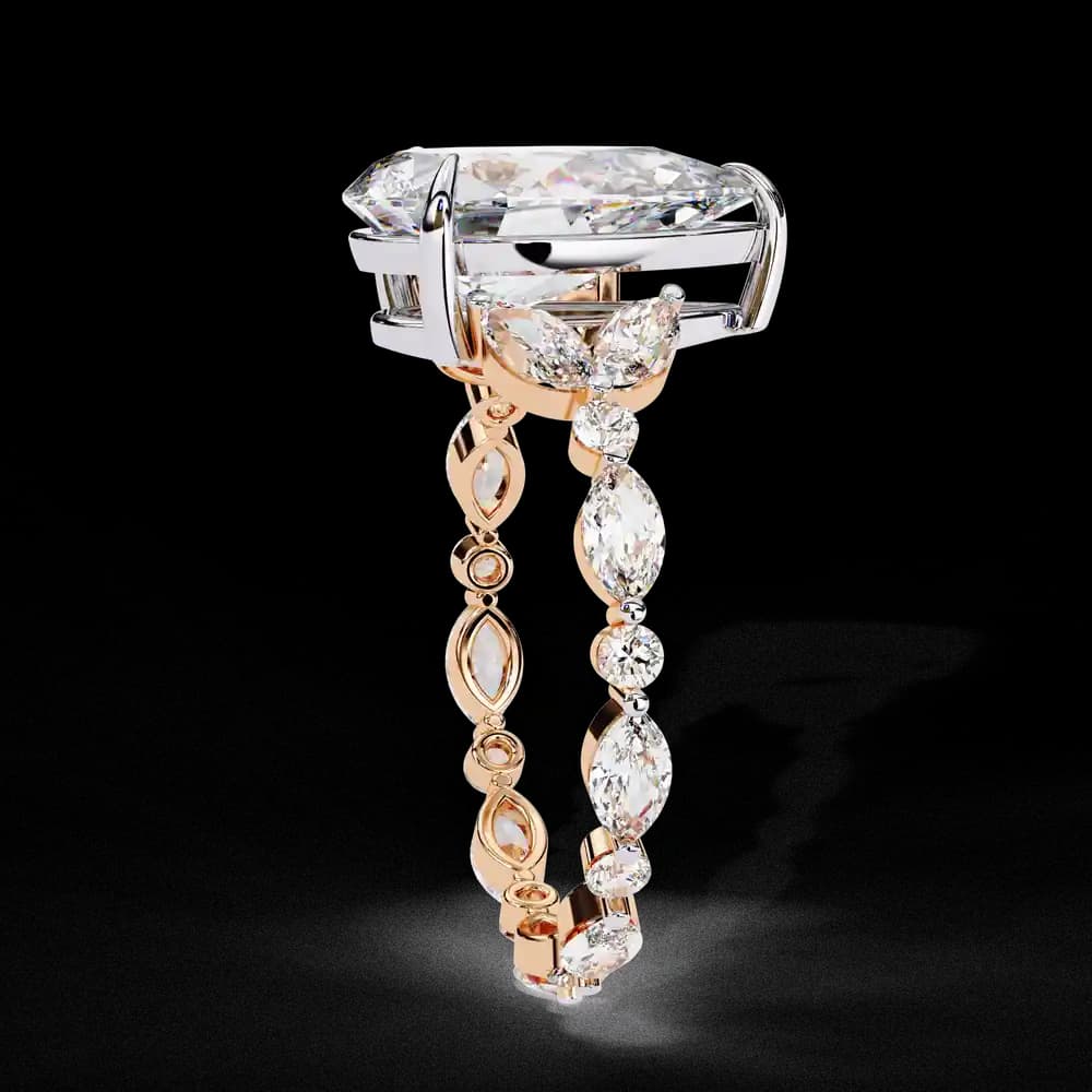 Statement Pear Cut Lab Grown Diamond Ring - Image 3 Statement Pear Cut Lab Grown Diamond Ring, view 3 of 7