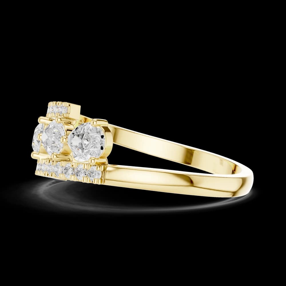 Layered Pear Lab Grown Diamond Ring - Image 6 Layered Pear Lab Grown Diamond Ring, view 6 of 6