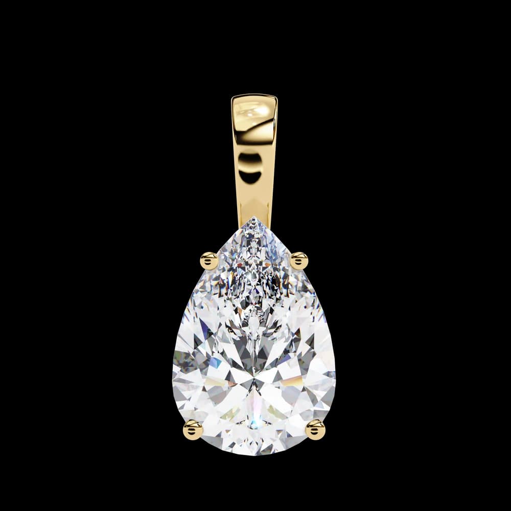 Pear-Shaped Lab Grown Diamond Pendant - Image 10 Pear-Shaped Lab Grown Diamond Pendant, view 10 of 16