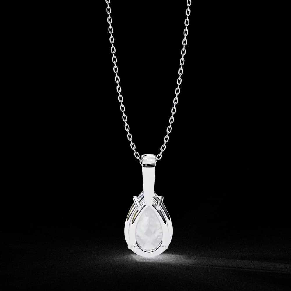 Pear-Shaped Lab Grown Diamond Pendant - Image 16 Pear-Shaped Lab Grown Diamond Pendant, view 16 of 16