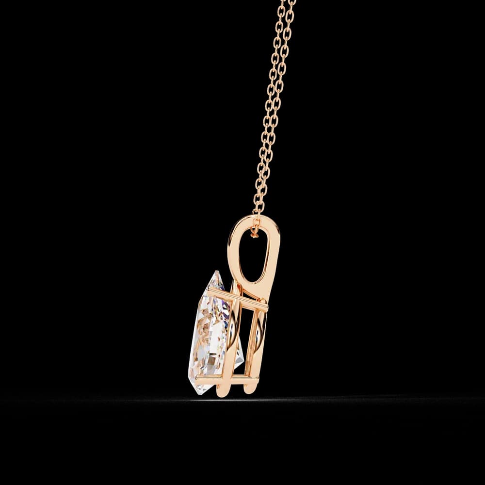 Pear-Shaped Lab Grown Diamond Pendant - Image 3 Pear-Shaped Lab Grown Diamond Pendant, view 3 of 16