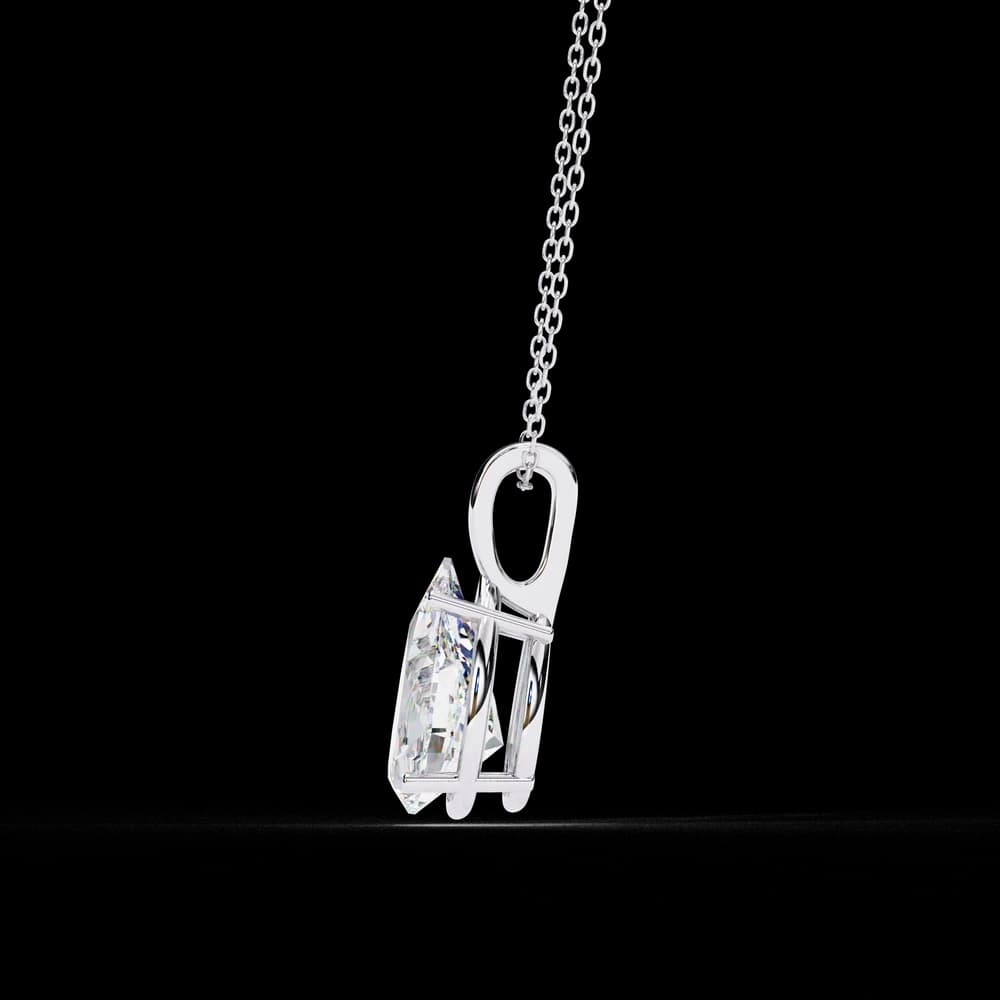 Pear-Shaped Lab Grown Diamond Pendant - Image 4 Pear-Shaped Lab Grown Diamond Pendant, view 4 of 16