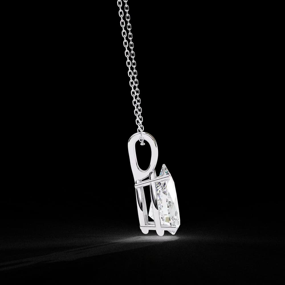 Pear-Shaped Lab Grown Diamond Pendant - Image 7 Pear-Shaped Lab Grown Diamond Pendant, view 7 of 16