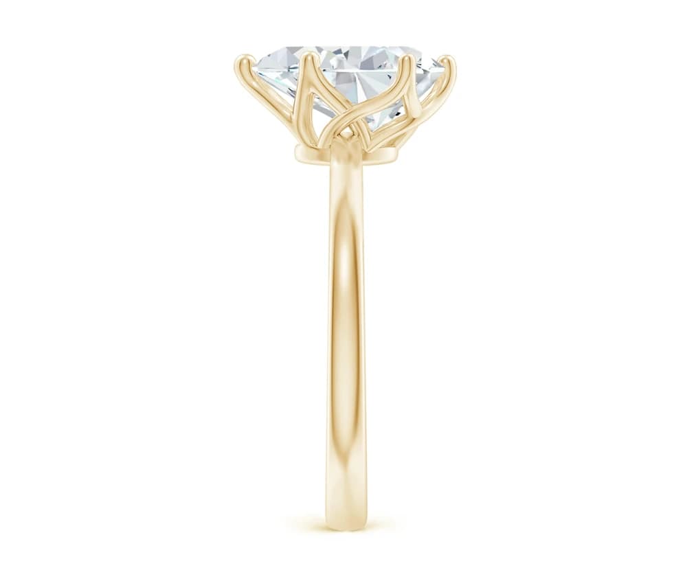Pear-Shaped Lab Grown Diamond Solitaire Ring - Image 3 Pear-Shaped Lab Grown Diamond Solitaire Ring, view 3 of 5