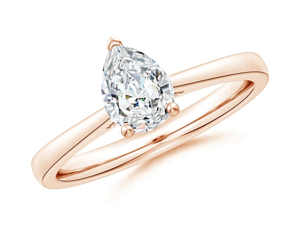 Pear-Shaped Lab Grown Diamond Solitaire Ring - Image 4 Pear-Shaped Lab Grown Diamond Solitaire Ring, view 4 of 5
