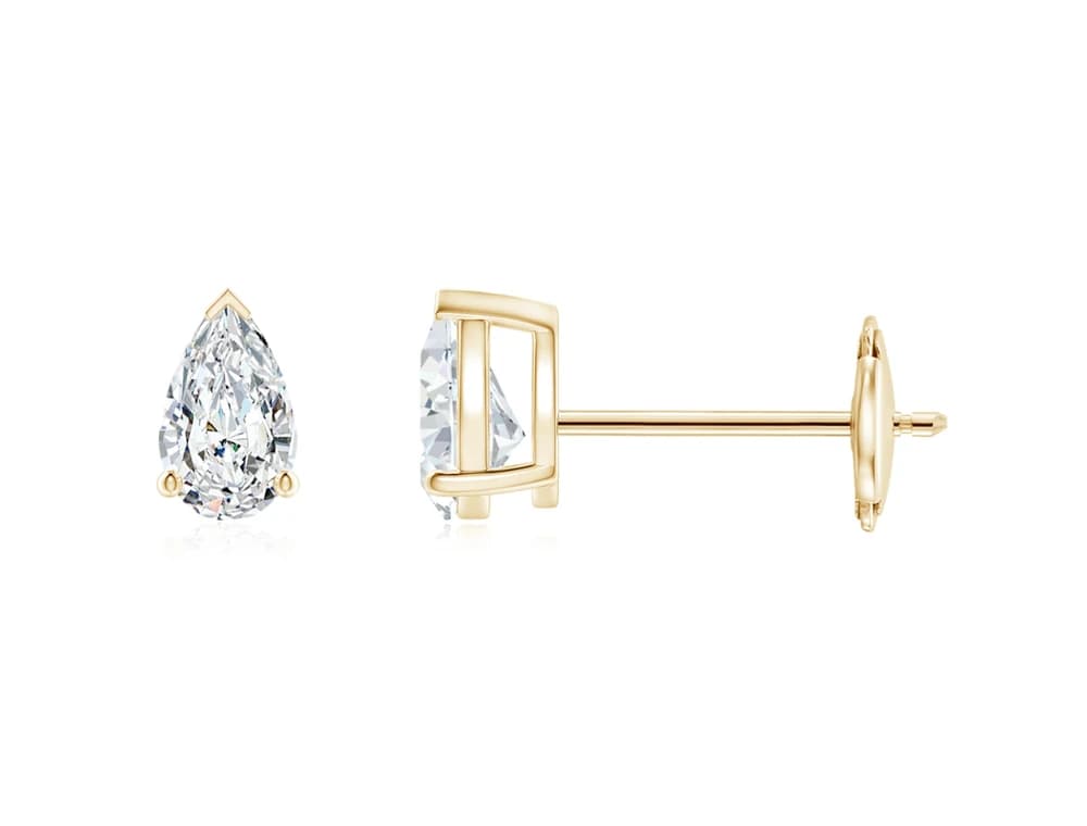 Pear Shaped Solitaire Studs - Image 1 Pear Shaped Solitaire Studs, view 1 of 3
