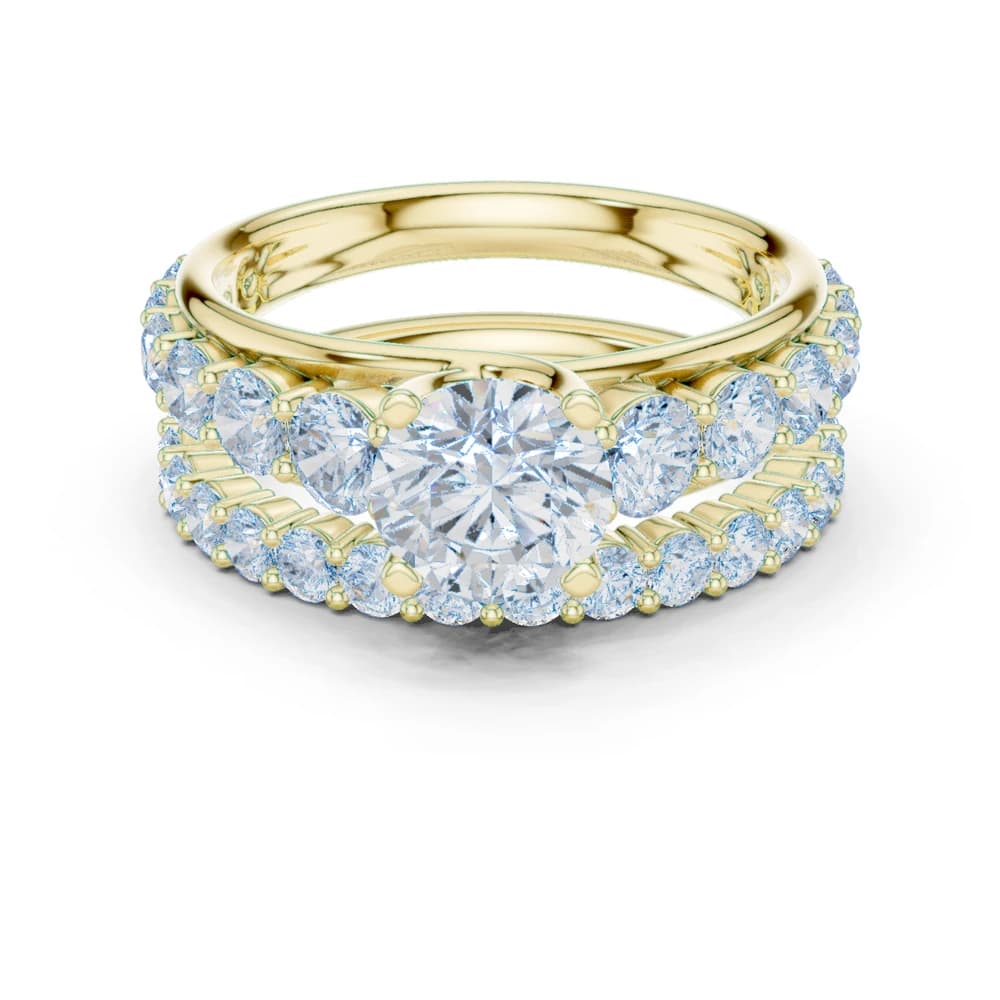 Pebble Beach Lab Grown Diamond Crescent Gallery Ring - Image 3 Pebble Beach Lab Grown Diamond Crescent Gallery Ring, view 3 of 9