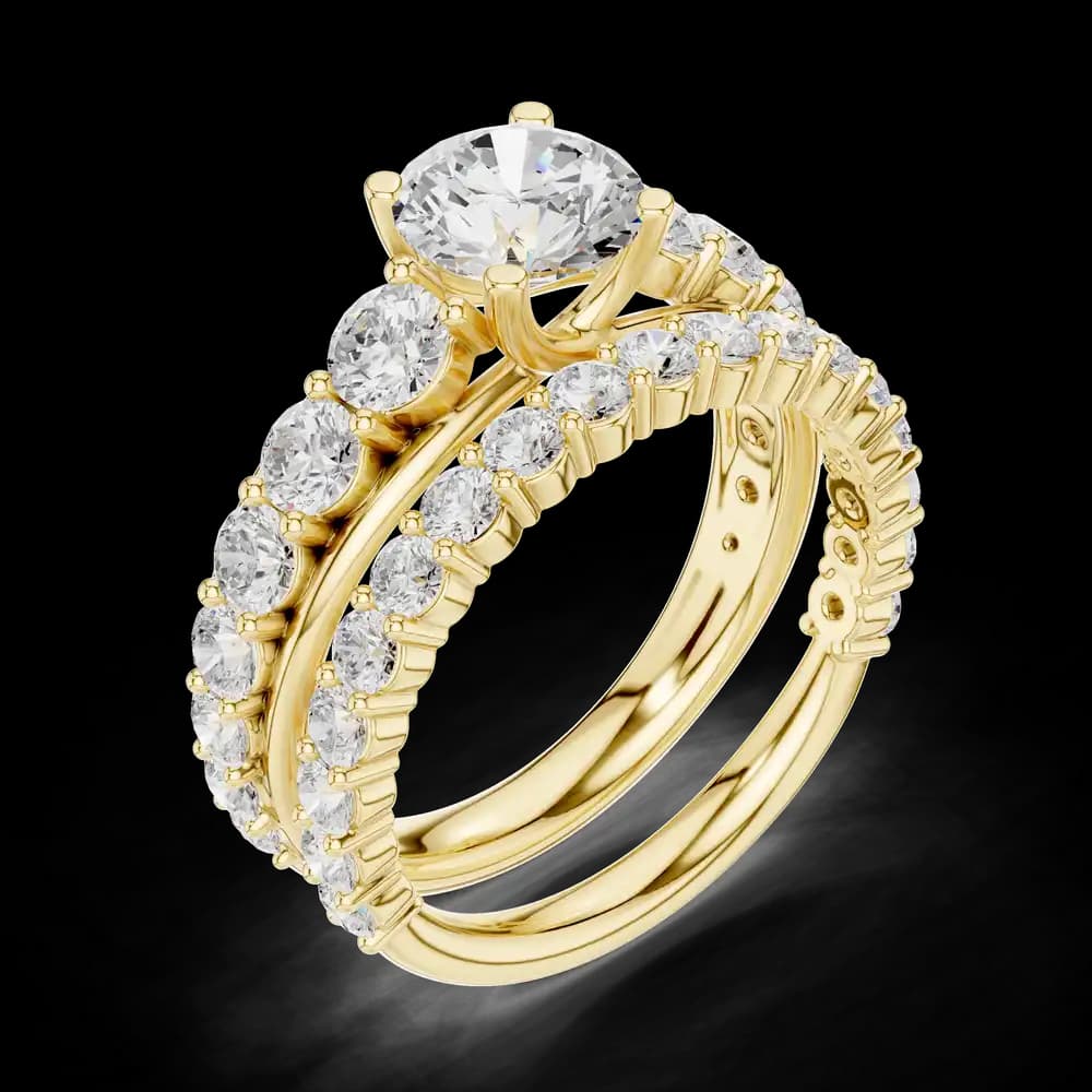 Pebble Beach Lab Grown Diamond Crescent Gallery Ring - Image 8 Pebble Beach Lab Grown Diamond Crescent Gallery Ring, view 8 of 9