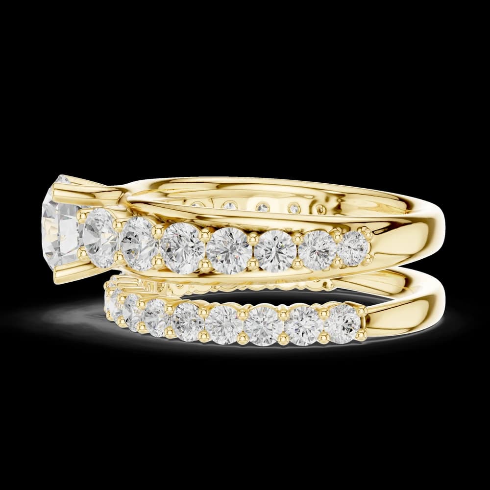 Pebble Beach Lab Grown Diamond Crescent Gallery Ring - Image 9 Pebble Beach Lab Grown Diamond Crescent Gallery Ring, view 9 of 9