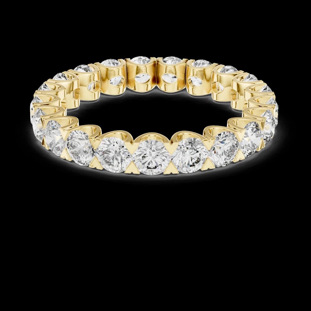 Pebble Path Lab Grown Diamond Beaded Ring - Image 3 Pebble Path Lab Grown Diamond Beaded Ring, view 3 of 6