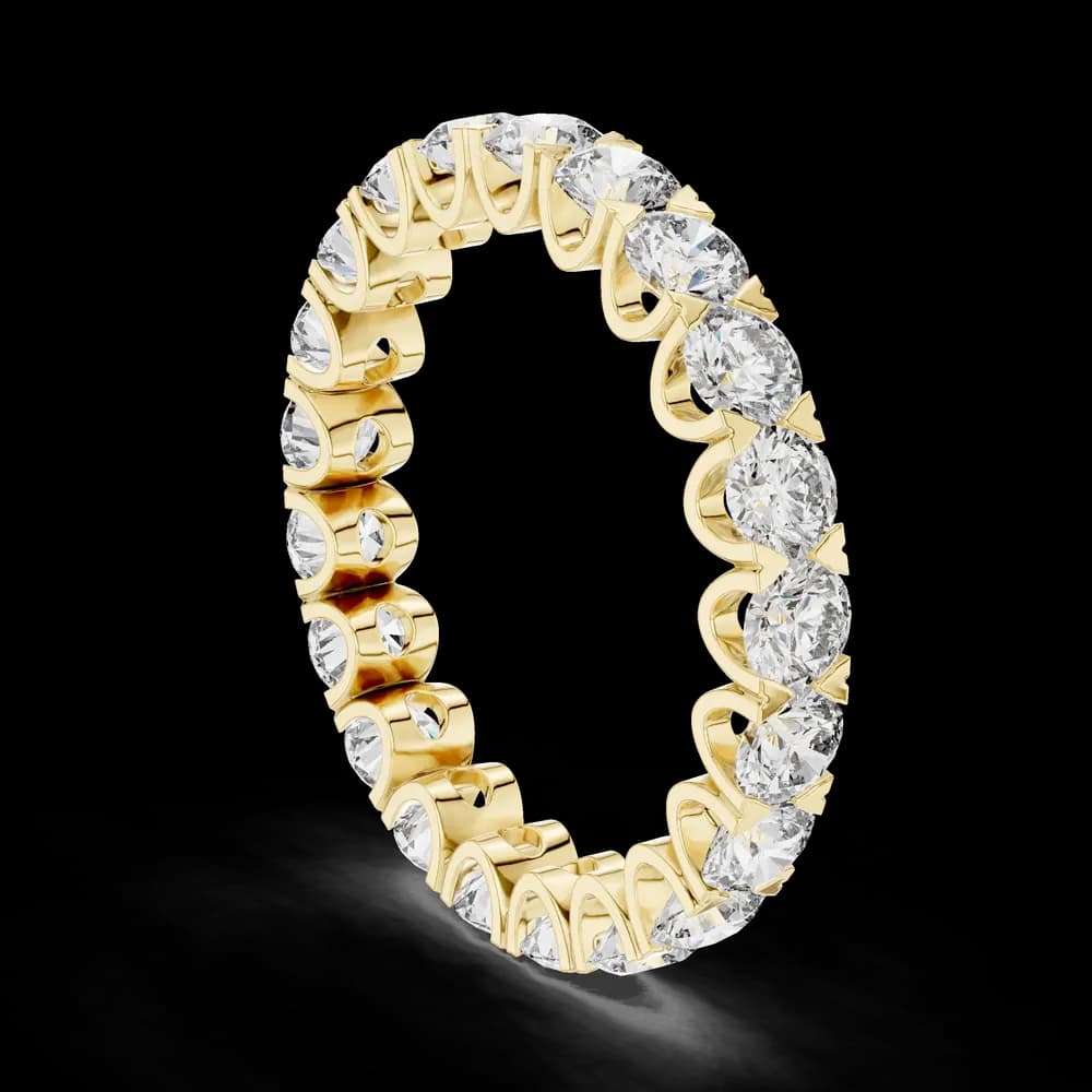 Pebble Path Lab Grown Diamond Beaded Ring - Image 4 Pebble Path Lab Grown Diamond Beaded Ring, view 4 of 6