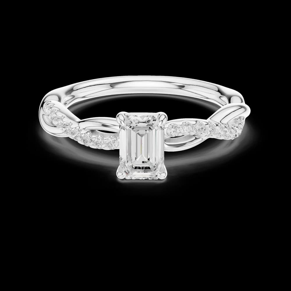 Pebble Path Lab Grown Diamond Ring - Image 2 Pebble Path Lab Grown Diamond Ring, view 2 of 6
