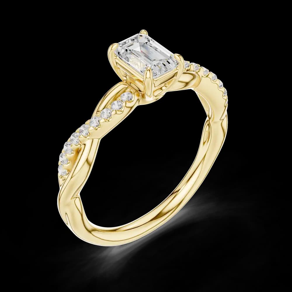 Pebble Path Lab Grown Diamond Ring - Image 5 Pebble Path Lab Grown Diamond Ring, view 5 of 6