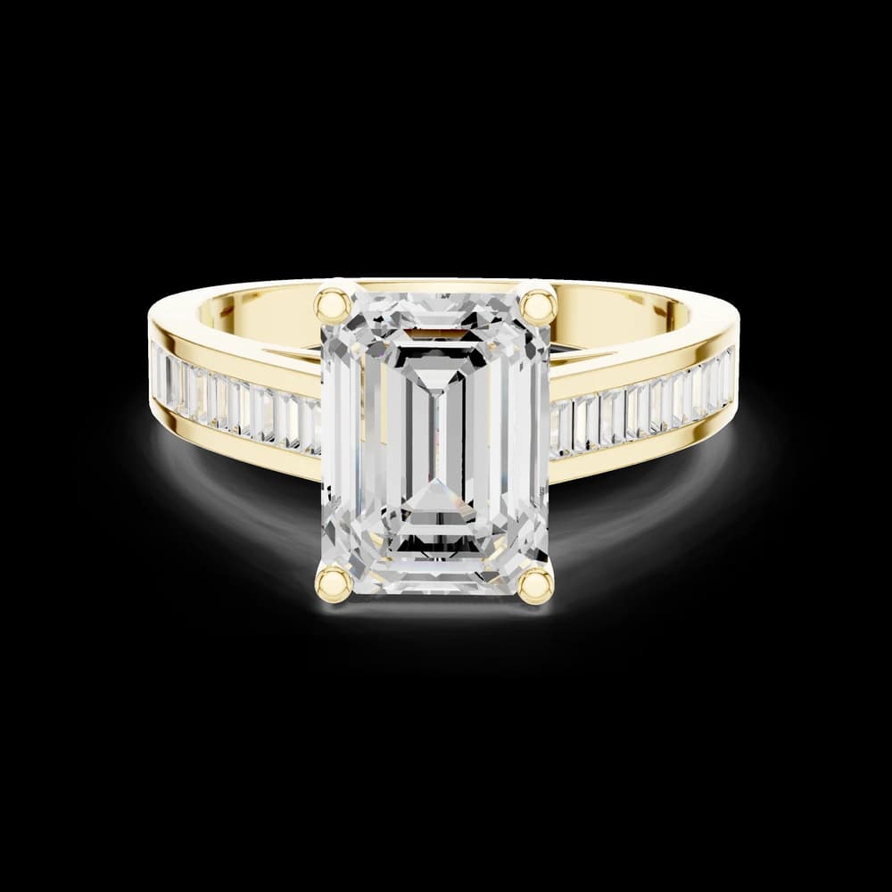 Pebbled Edge Lab Grown Diamond Ring - Image 3 Pebbled Edge Lab Grown Diamond Ring, view 3 of 6