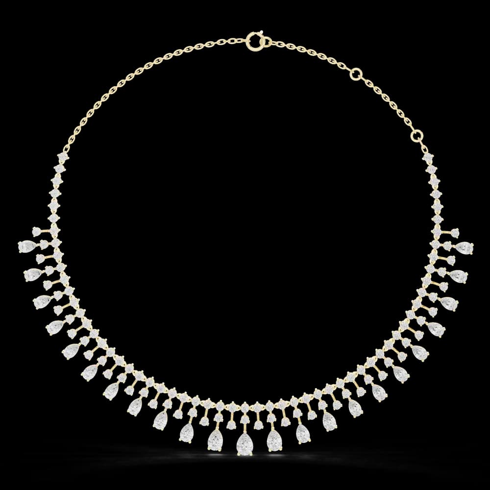 Peerless Spherical Pear Lab Grown Necklace - Image 3 Peerless Spherical Pear Lab Grown Necklace, view 3 of 6