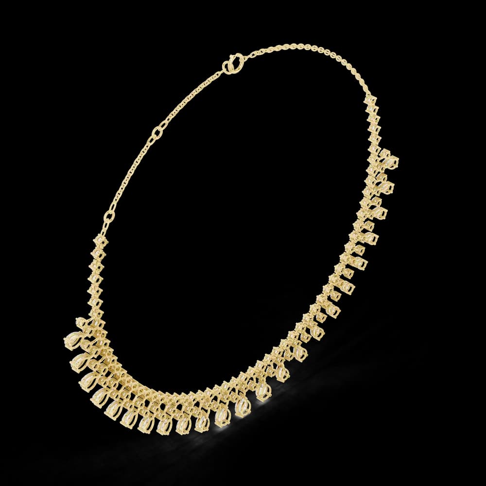 Peerless Spherical Pear Lab Grown Necklace - Image 5 Peerless Spherical Pear Lab Grown Necklace, view 5 of 6