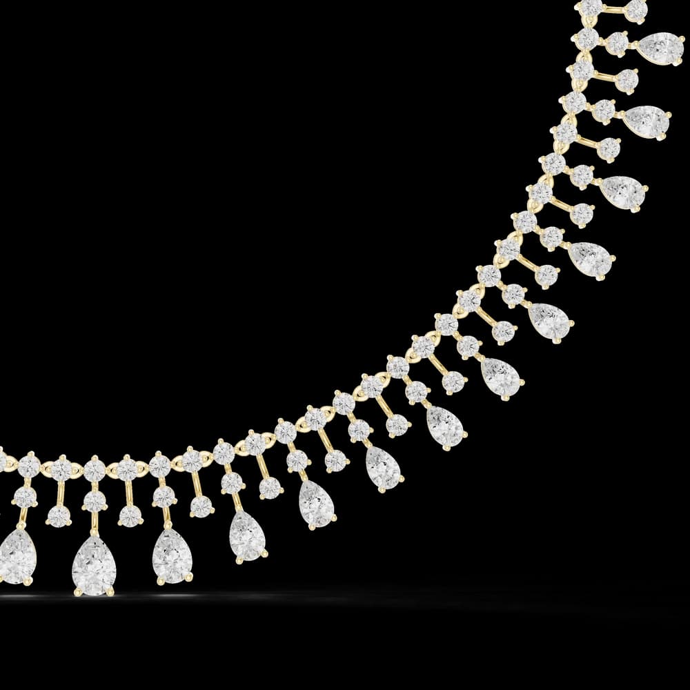 Peerless Spherical Pear Lab Grown Necklace - Image 6 Peerless Spherical Pear Lab Grown Necklace, view 6 of 6