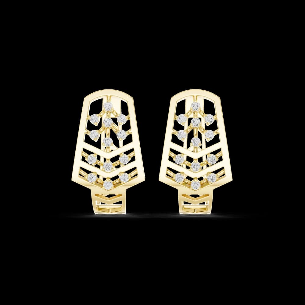 Perfect Match lab grown diamond earring design - Image 3 Perfect Match lab grown diamond earring design, view 3 of 6