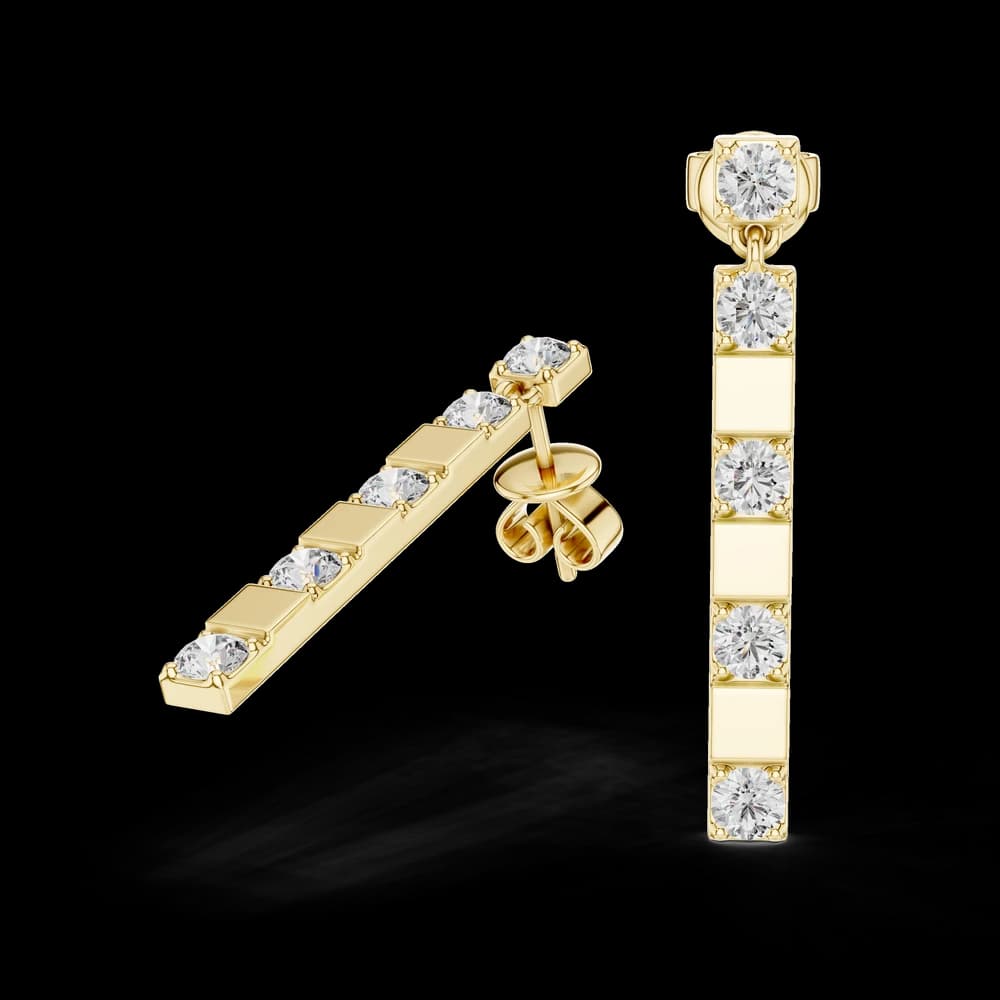 Petal Blossom Lab Grown Diamond Earrings - Image 2 Petal Blossom Lab Grown Diamond Earrings, view 2 of 4