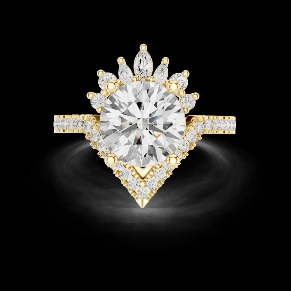 Petal Prongs Lab Grown Diamond Ring - Image 3 Petal Prongs Lab Grown Diamond Ring, view 3 of 6