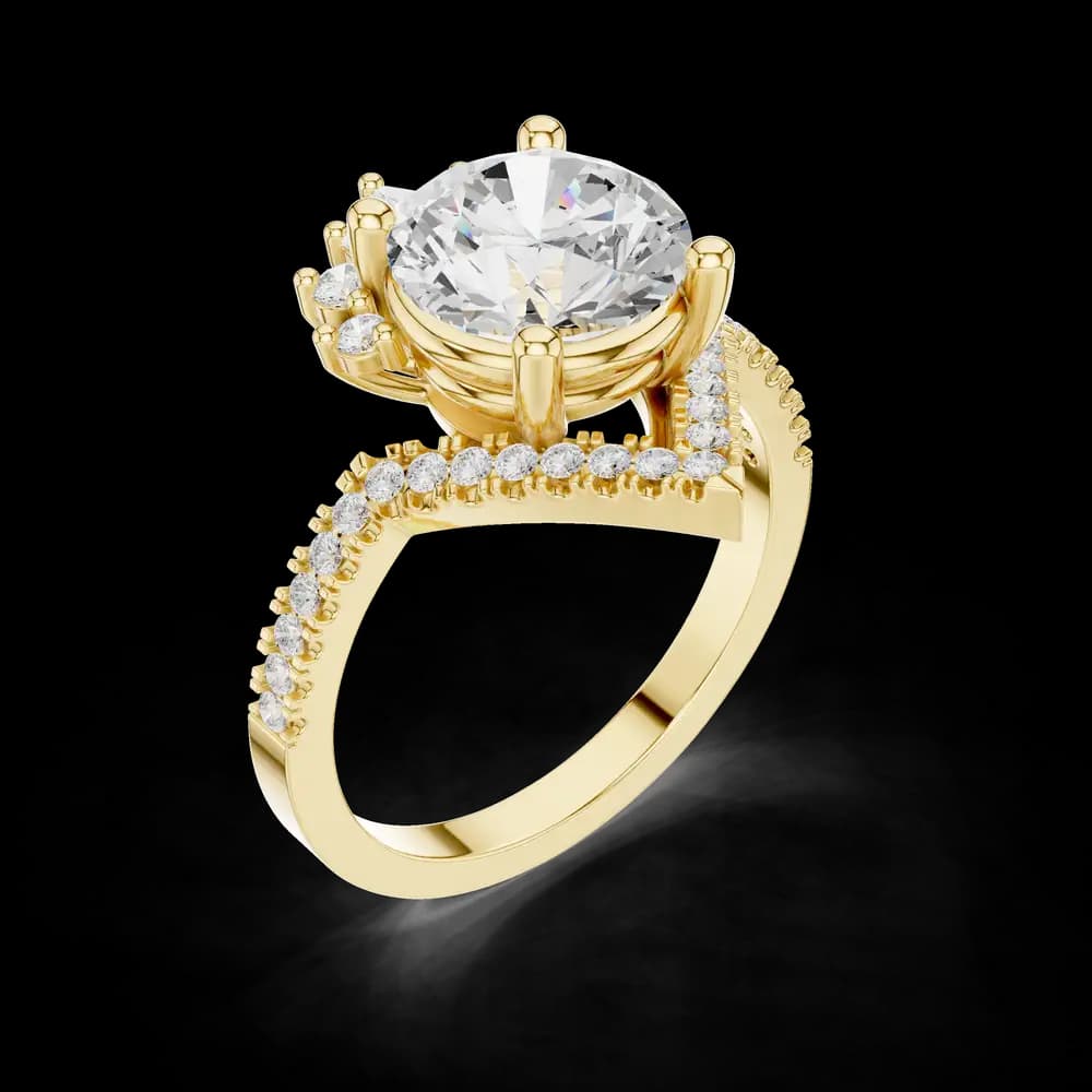 Petal Prongs Lab Grown Diamond Ring - Image 5 Petal Prongs Lab Grown Diamond Ring, view 5 of 6
