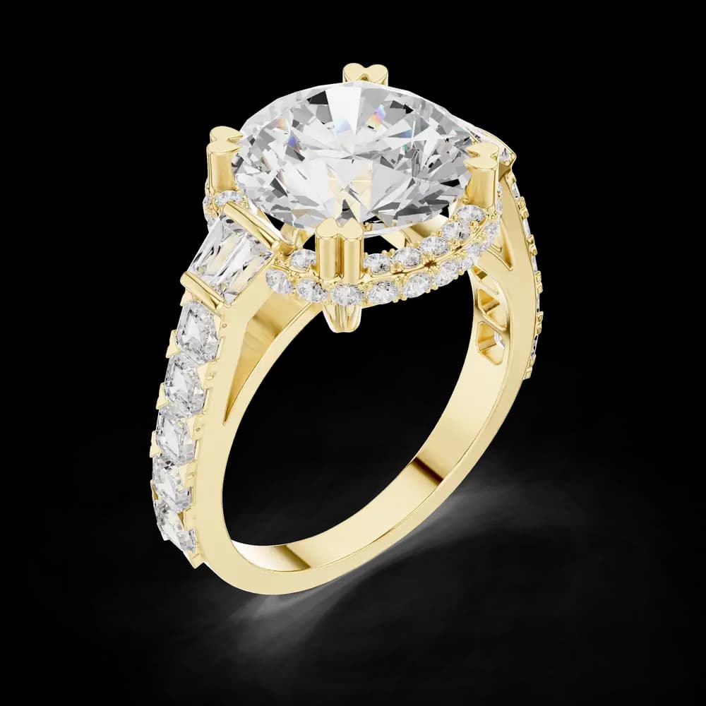 Petite Pave Lab Grown Diamond Ring - Image 5 Petite Pave Lab Grown Diamond Ring, view 5 of 6