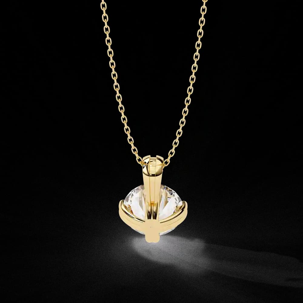 Petite Solitaire Lab Grown Diamond Pendant - Image 11 Petite Solitaire Lab Grown Diamond Pendant, view 11 of 16