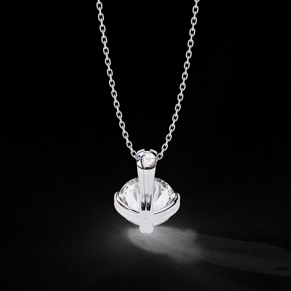 Petite Solitaire Lab Grown Diamond Pendant - Image 12 Petite Solitaire Lab Grown Diamond Pendant, view 12 of 16