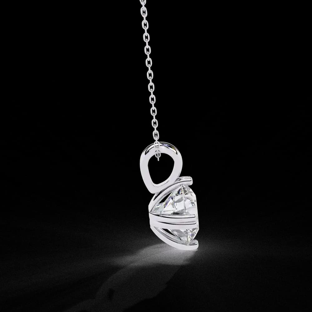Petite Solitaire Lab Grown Diamond Pendant - Image 16 Petite Solitaire Lab Grown Diamond Pendant, view 16 of 16