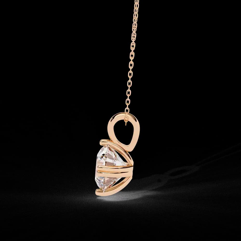 Petite Solitaire Lab Grown Diamond Pendant - Image 5 Petite Solitaire Lab Grown Diamond Pendant, view 5 of 16