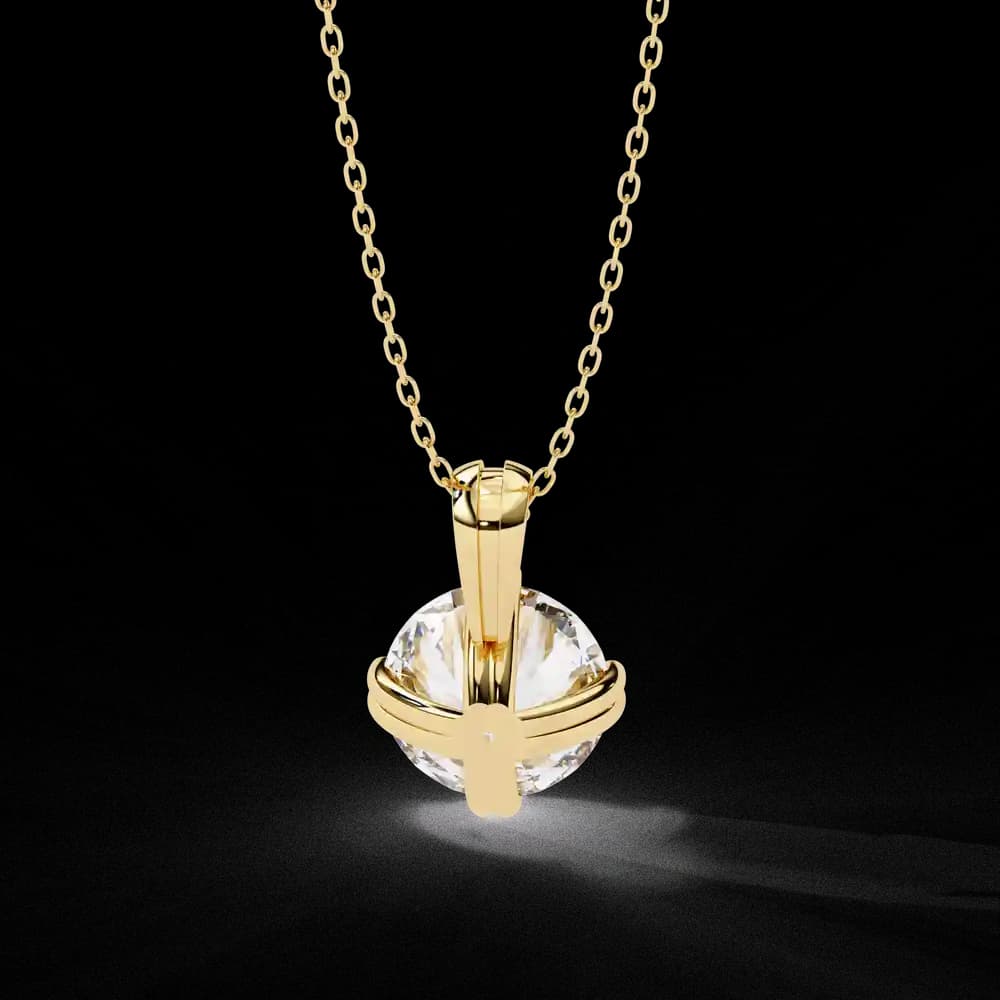 Petite Solitaire Lab Grown Diamond Pendant - Image 8 Petite Solitaire Lab Grown Diamond Pendant, view 8 of 16