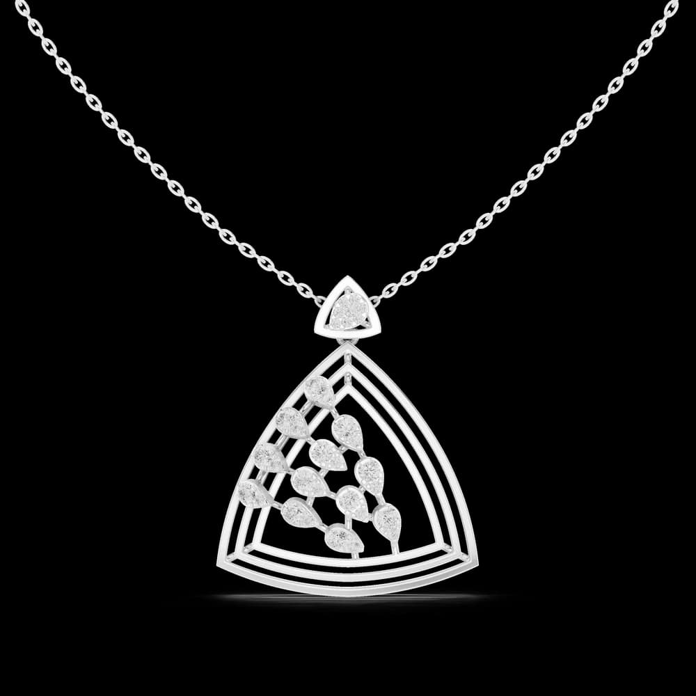 Phoenix Rising Lab Grown Diamond Drop Pendant - Image 2 Phoenix Rising Lab Grown Diamond Drop Pendant, view 2 of 6
