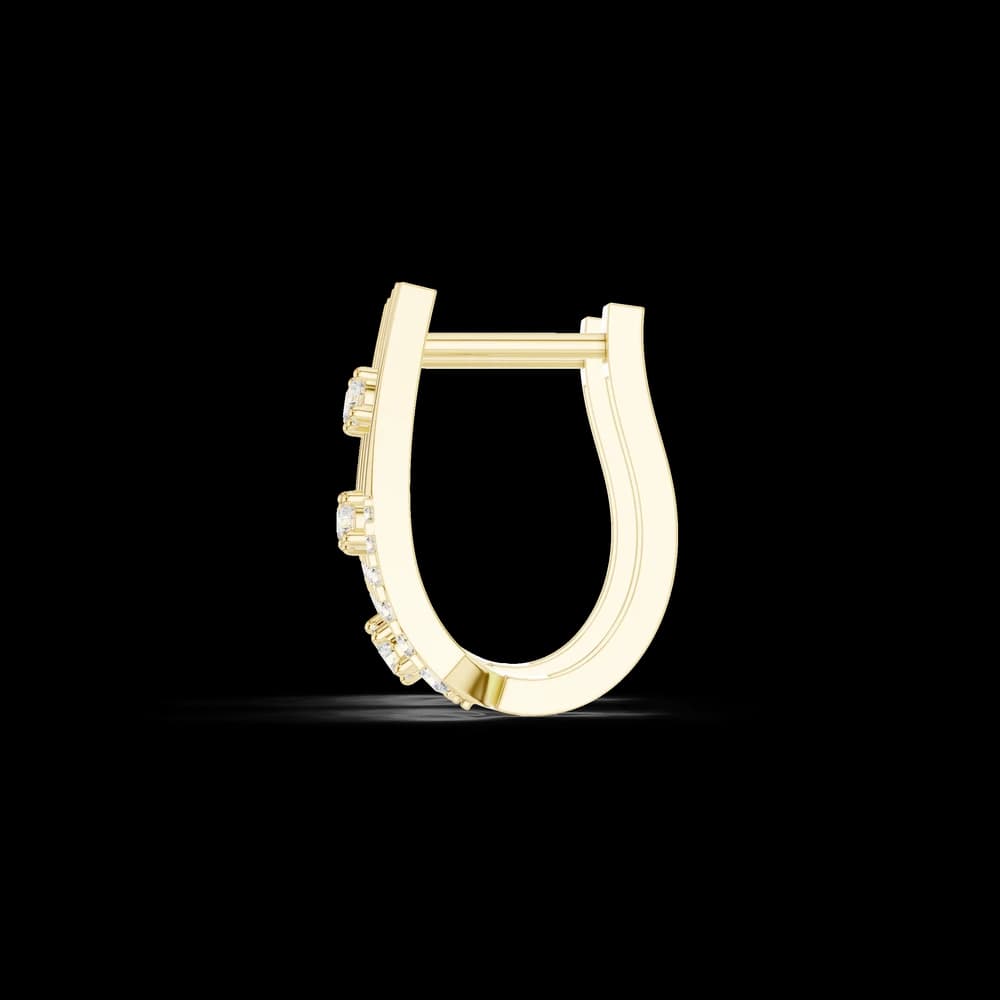 Polar Star Lab Grown Diamond Earrings Hoops - Image 6 Polar Star Lab Grown Diamond Earrings Hoops, view 6 of 6