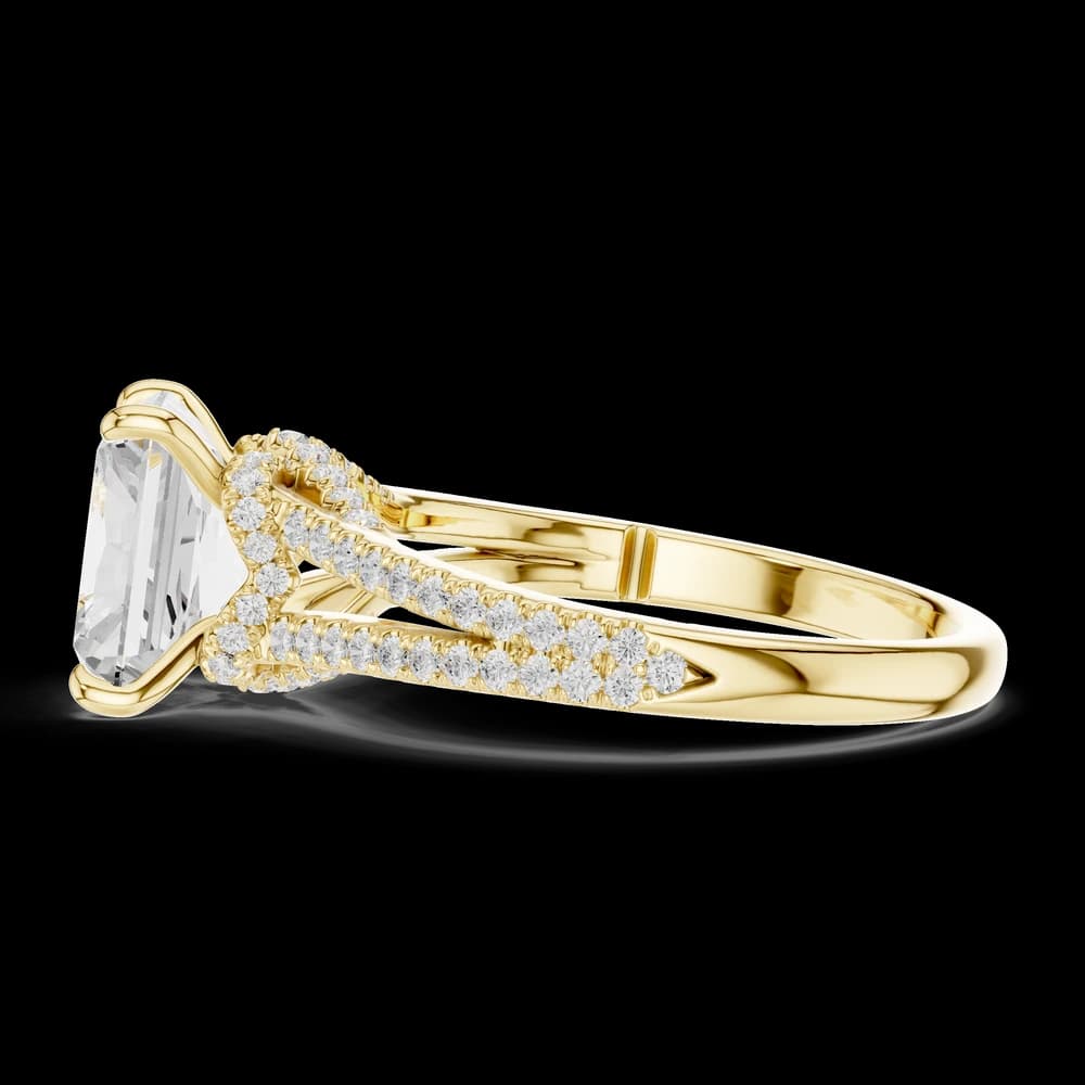 Poppy Field Lab Grown Diamond Wave Contour Band - Image 9 Poppy Field Lab Grown Diamond Wave Contour Band, view 9 of 9