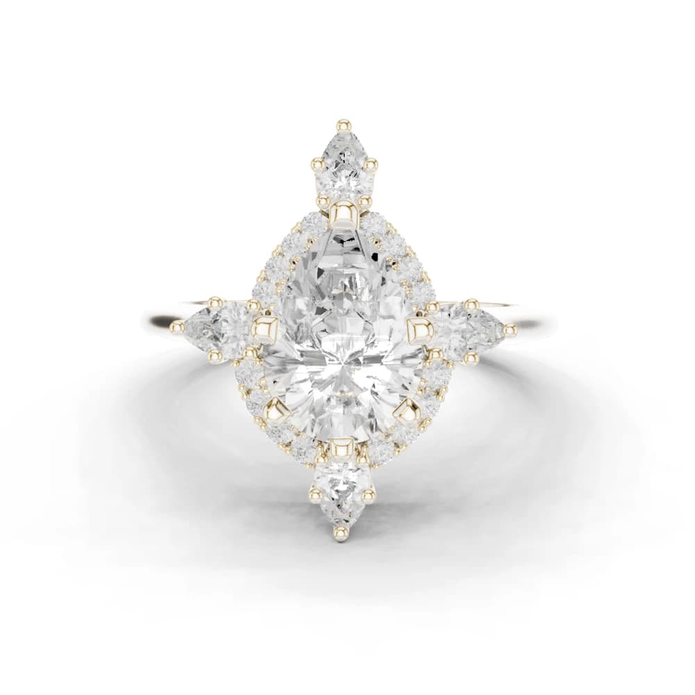 Prim Rose Lab Grown Diamond Hidden Basket Ring - Image 2 Prim Rose Lab Grown Diamond Hidden Basket Ring, view 2 of 9