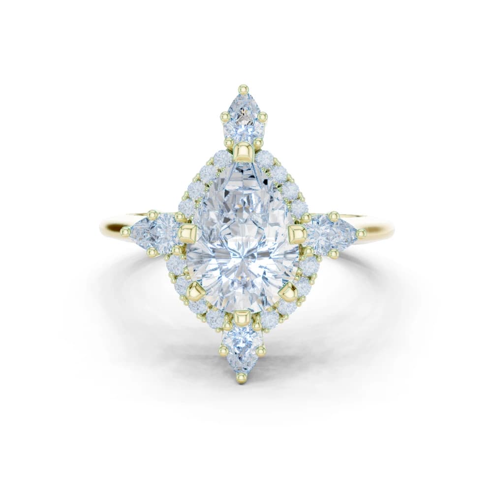 Prim Rose Lab Grown Diamond Hidden Basket Ring - Image 3 Prim Rose Lab Grown Diamond Hidden Basket Ring, view 3 of 9