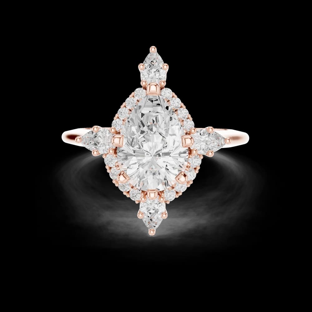 Prim Rose Lab Grown Diamond Hidden Basket Ring - Image 4 Prim Rose Lab Grown Diamond Hidden Basket Ring, view 4 of 9